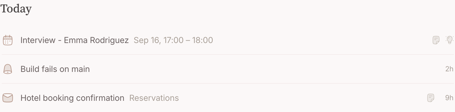 The invitation arrives in your Inbox